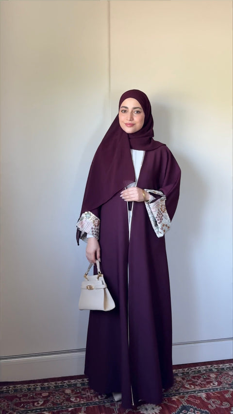 عباية ايد مزركش