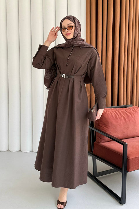 فستان خصر حزام