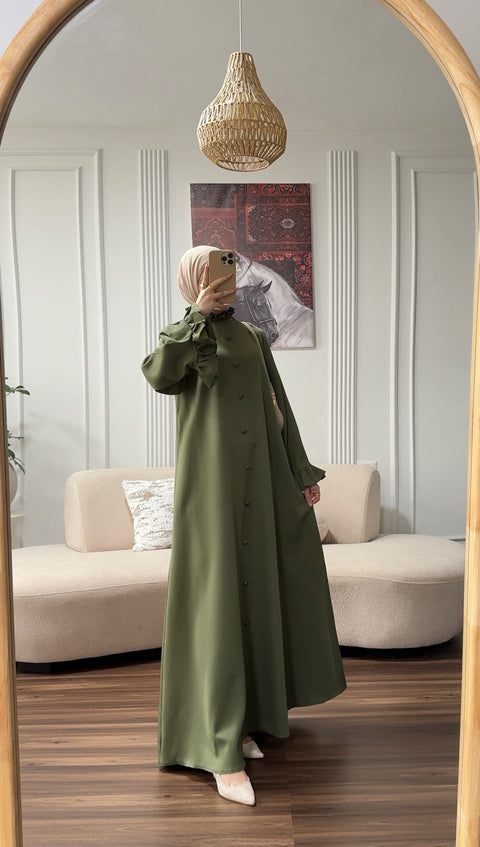 فستان أزرار
