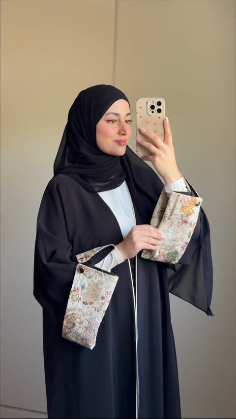 عباية ايد مزركش