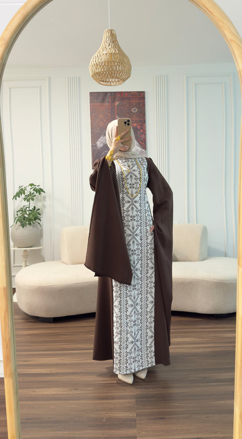 فستان أجنحة تطريز