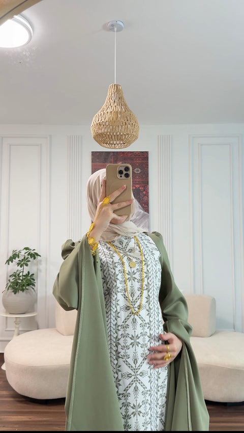 فستان أجنحة تطريز