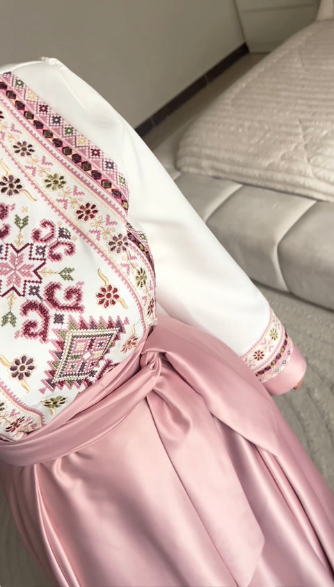 فستان مكس تطريز