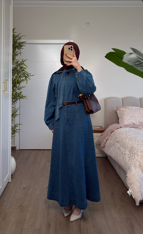 طقم تنورة جينز